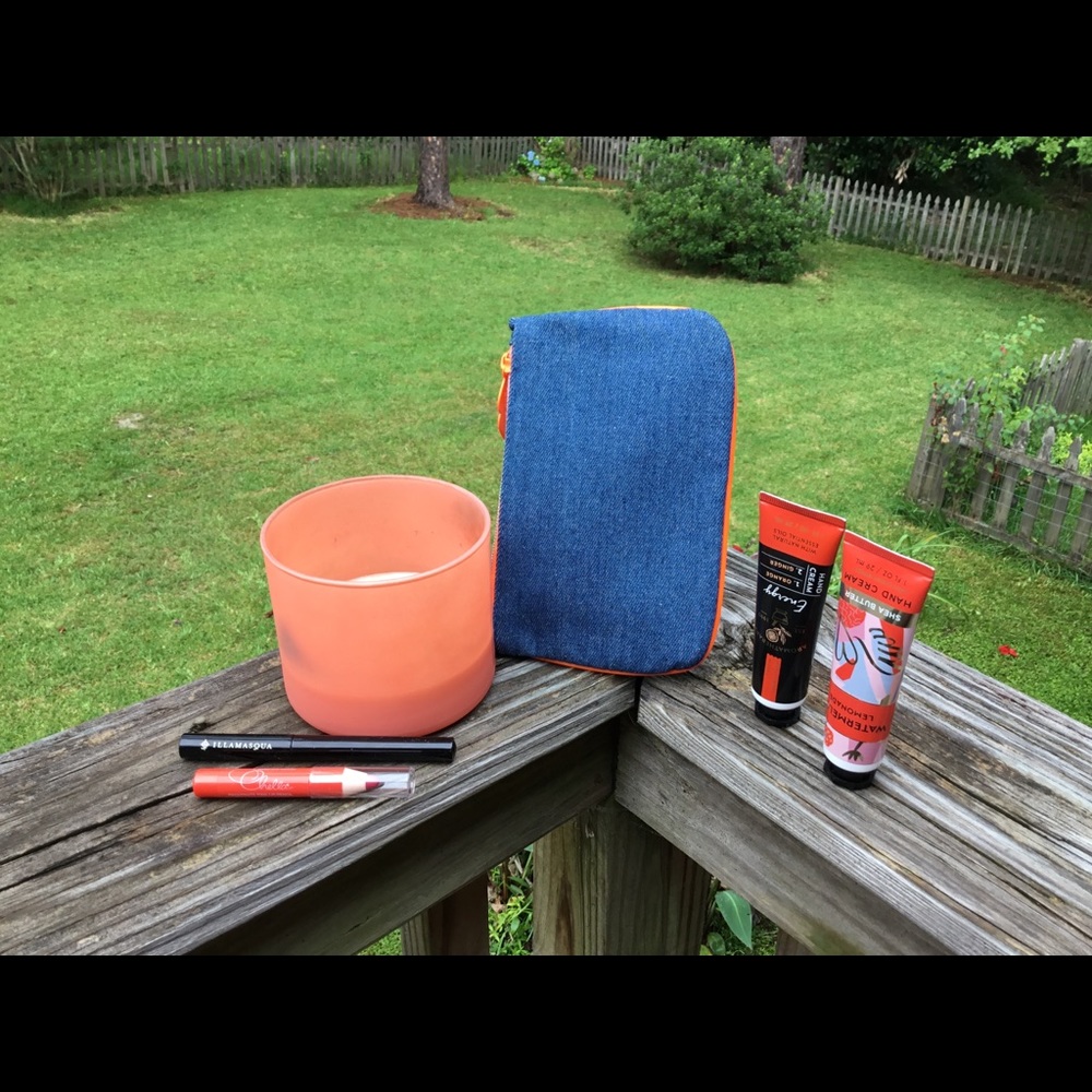 Ipsy Blue Jean Bag w/Goodies